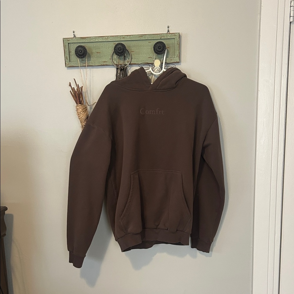 Comfrt -Fit Brown Hoodie Sweatshirt -
